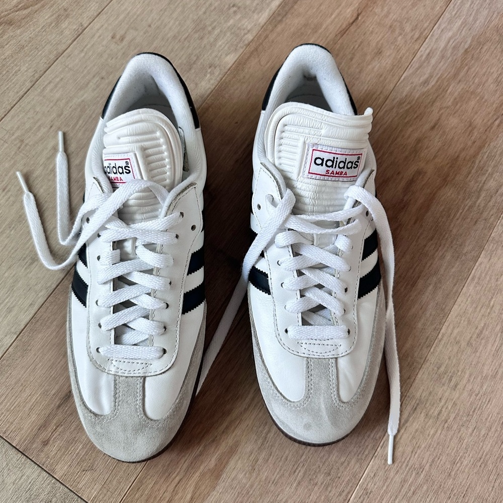 adidas Samba Classic Sneakers White with Black Stripes - Picture 2 of 5